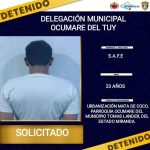 Cicpc capturó hombre solicitado por homicidio en Ocumare del Tuy, Miranda