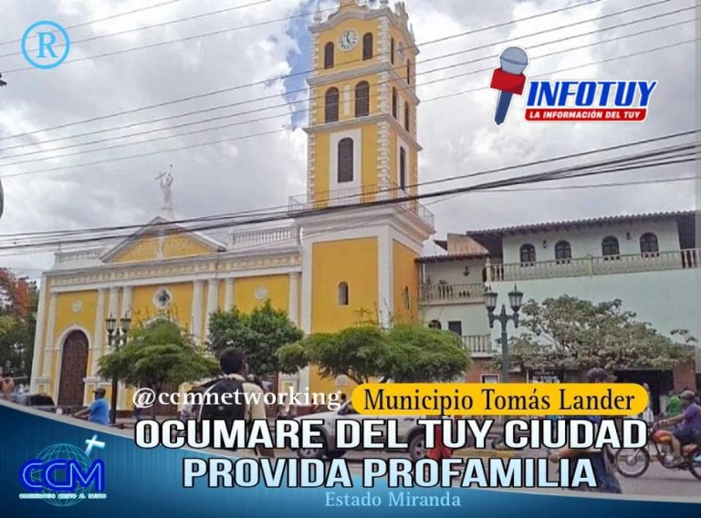 Ocumare del Tuy, ciudad capital del Municipio Tomás Lander del Estado Miranda en Venezuela será oficialmente declarado Municipio ProVida y ProFamilia