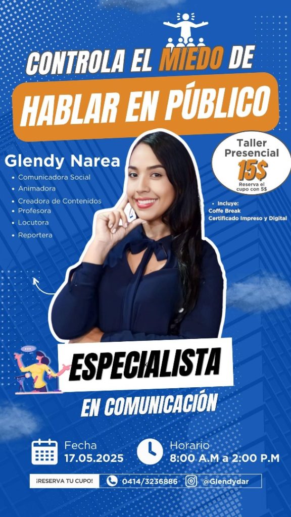 Taller Presencial en Los Valles del Tuy: «Controla el miedo de hablar en público» (+Info)