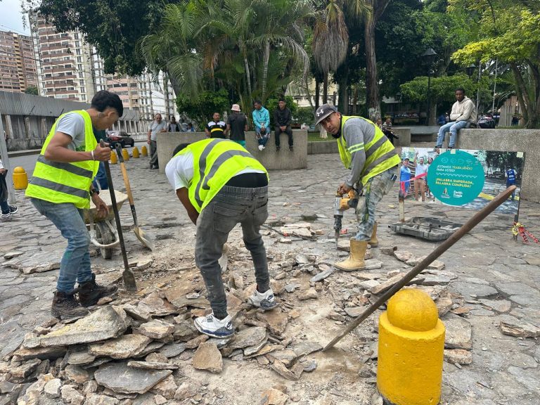 En dos meses entregarán la plaza Miranda para el disfrute de todos