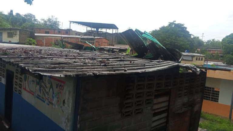 Aguaceros afectan escuelas en Valles del Tuy