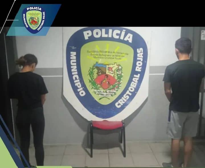 Detienen a una pareja por agresión mutua en las Brisas de Cristóbal Rojas
