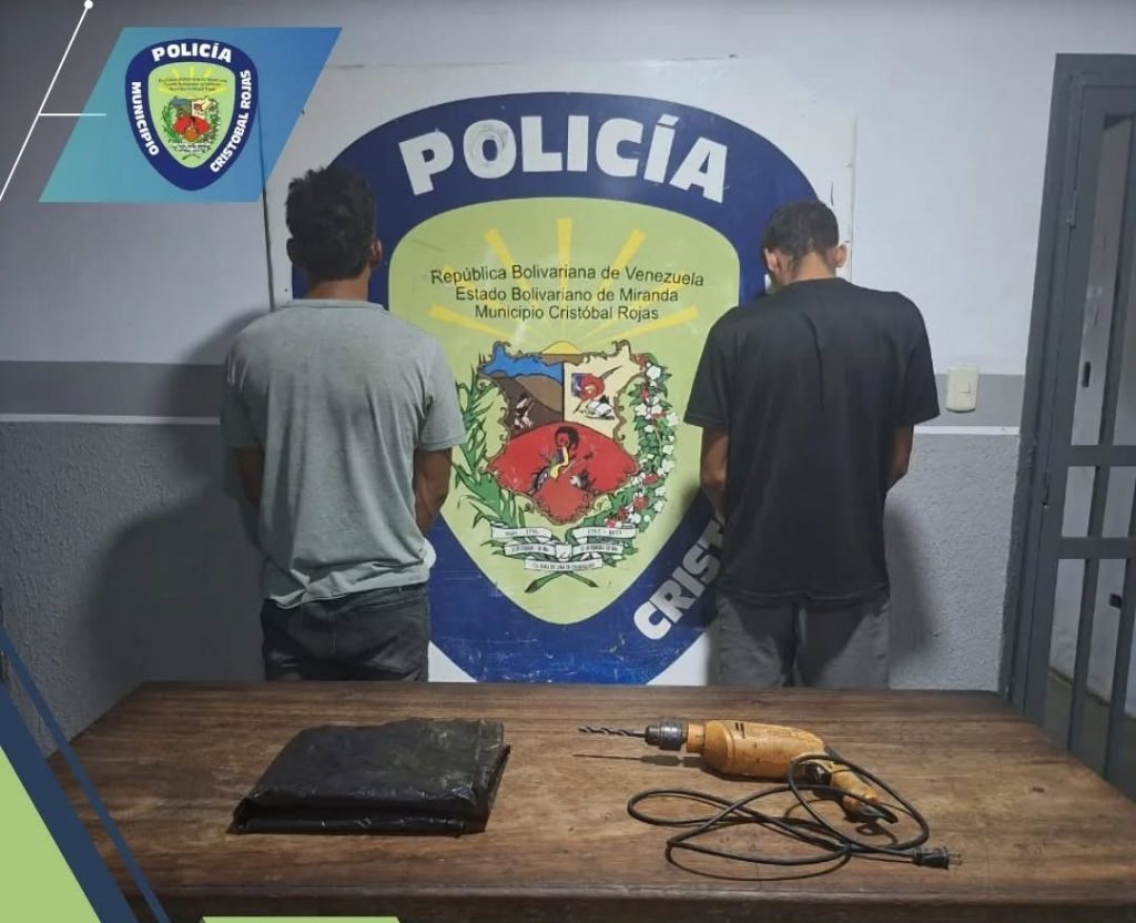Por robar una herramienta, son detenidos Dos ciudadanos en Charallave