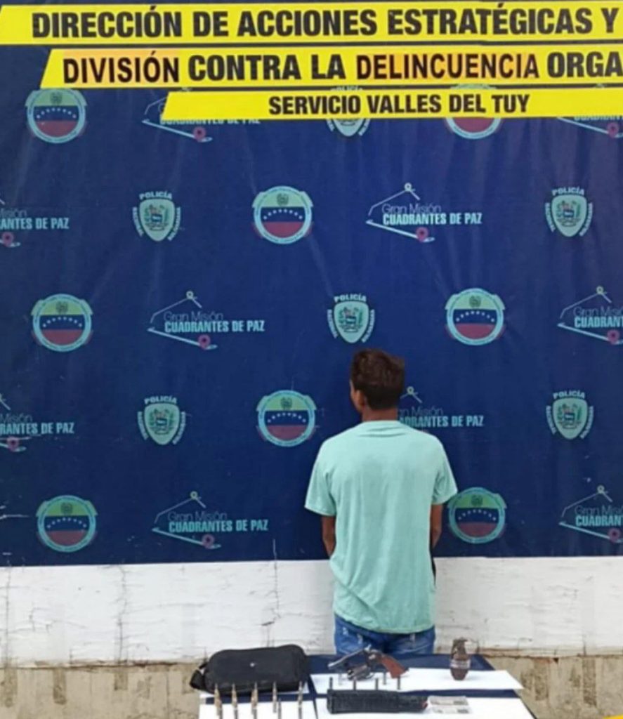Policía Nacional Bolivariana captura a presunto integrante del «GEDO» en Valles del Tuy