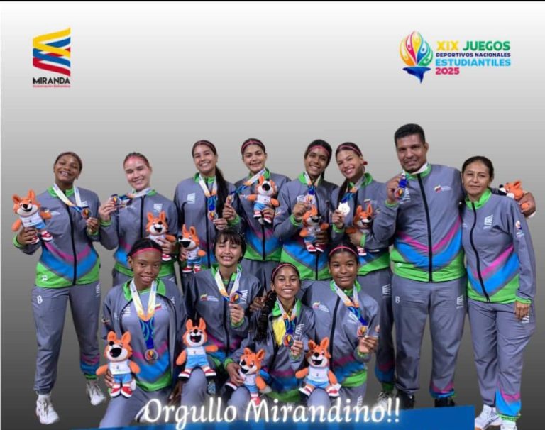 Miranda obtiene bronce en voleibol femenino de Juegos Estudiantiles