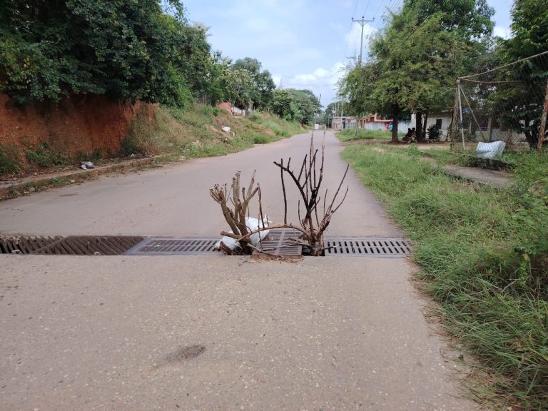 Vecinos de la calle El Carmen en El Rosario de Soapire, piden reparación de alcantarilla rota