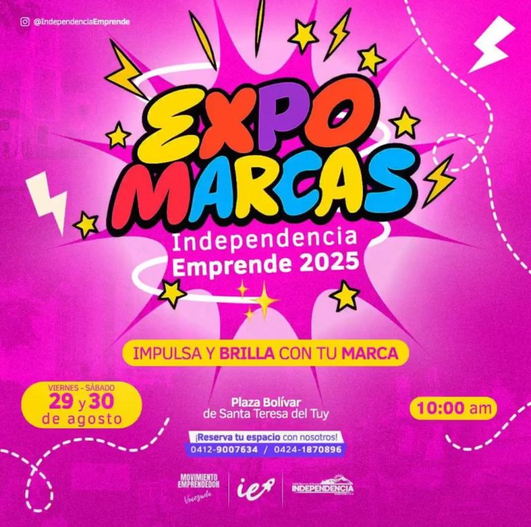 El talento tuyero se apodera de la Plaza Bolívar de Santa Teresa con la «ExpoMarcas Independencia Emprende 2025»