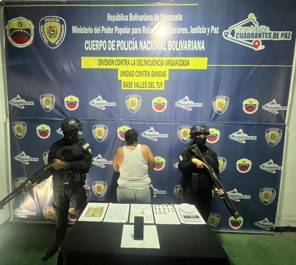 Aprehendida ciudadana con presunta droga en el sector El Rodeo de Ocumare del Tuy