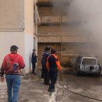 Incendio de vehículos dejó un lesionado en Ocumare del Tuy