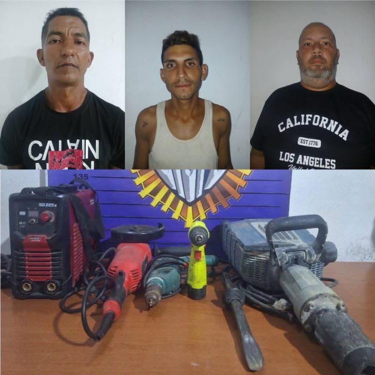 D/M Santa Teresa del Tuy capturó a tres hombres por hurto en plantel educativo