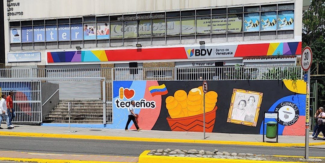 Los Teques se viste de arte y tradición con mural en honor al Tequeño