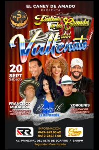 Un tributo a «Los Grandes del Vallenato» en El Caney de Amado