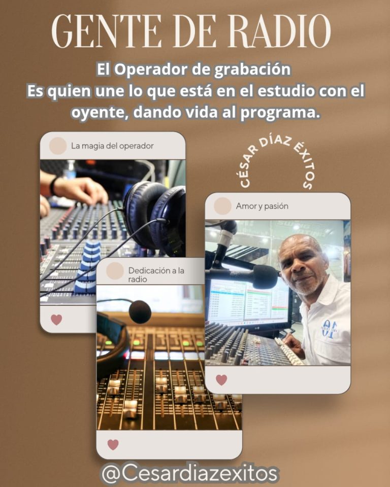 «Gente de Radio» El Operador es quien une lo que está en el estudio con el oyente, dando vida al programa