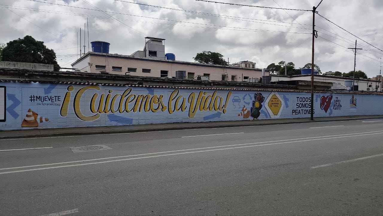 Inauguran mural en Los Teques sobre conciencia vial y ciudadana
