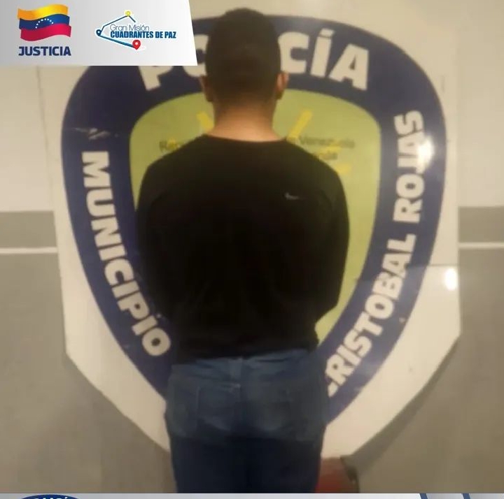 Policía Municipal de Cristóbal Rojas captura a hombre tras intentar ingresar a la fuerza en casa de su ex-pareja