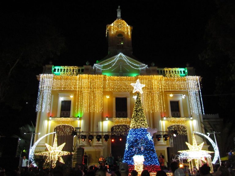 La Navidad iluminó la plaza Bolívar de Charallave