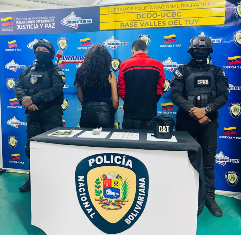 CPNB detiene a dos ciudadanos por posesión de presuntas sustancias ilícitas en Cúa