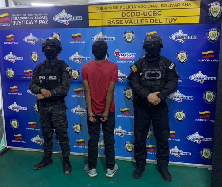 CPNB captura en La Acequia Ocumare del Tuy a joven implicado en hurto de celular