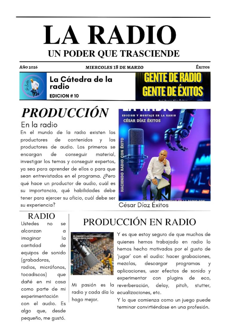 Producción en la Radio