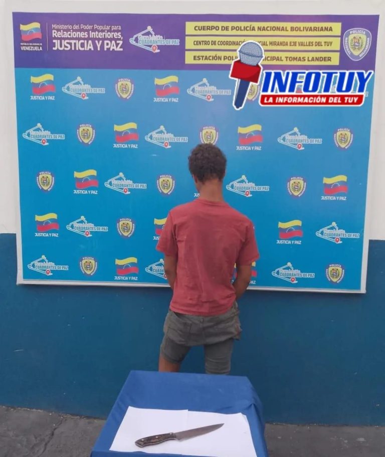 CPNB aprehende en Ocumare del Tuy a ciudadano por presunto hurto con arma blanca
