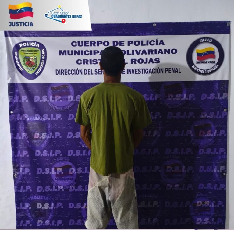 Detenido un hombre por robo en el sector cementerio viejo de Charallave