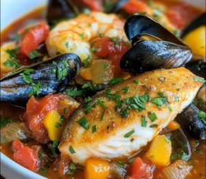 Sabor a nuestras costas Presentamos la receta de Zarzuela de Pescado con Vegetales de Temporada