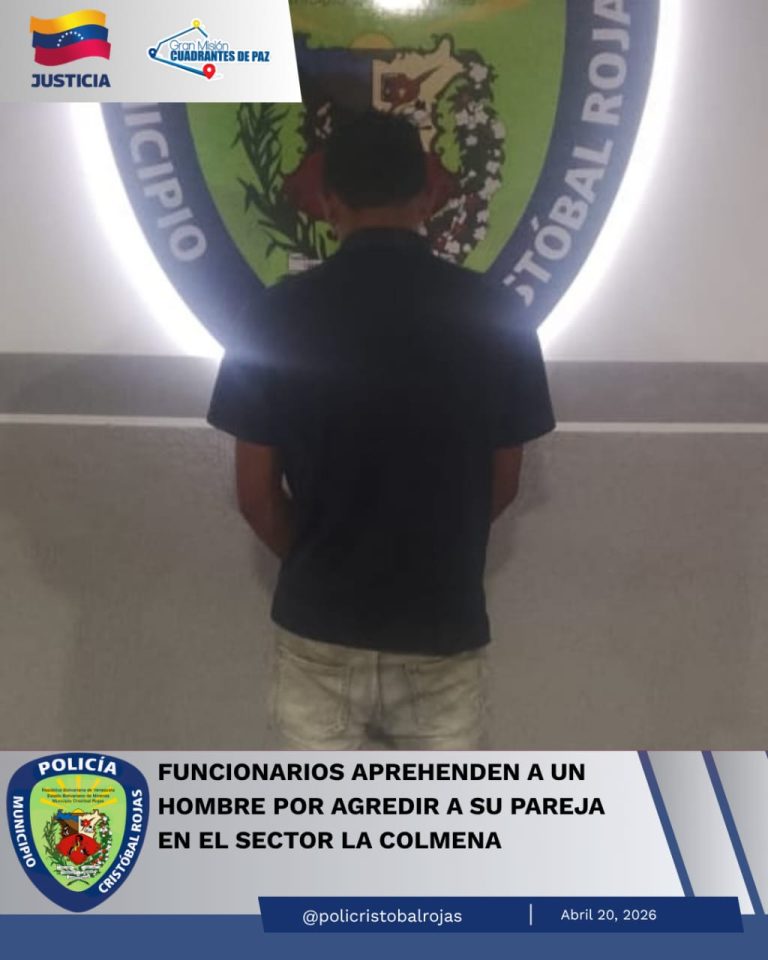Aprehenden a un hombre por agredir a su pareja, en el sector La Colmena de Charallave
