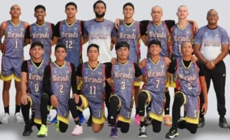 Miranda es bicampeón en baloncesto Sub-15 tras ganar el Nacional en Barquisimeto