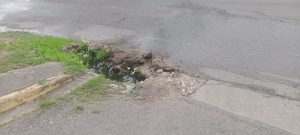 Reportan avería en tubería de agua blanca en el sector La Granja de Santa Teresa