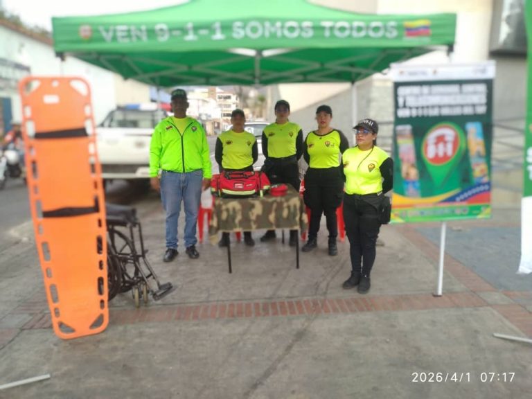 VEN 9-1-1 Valles del Tuy garantizó seguridad durante el Operativo Semana Santa Segura 2026