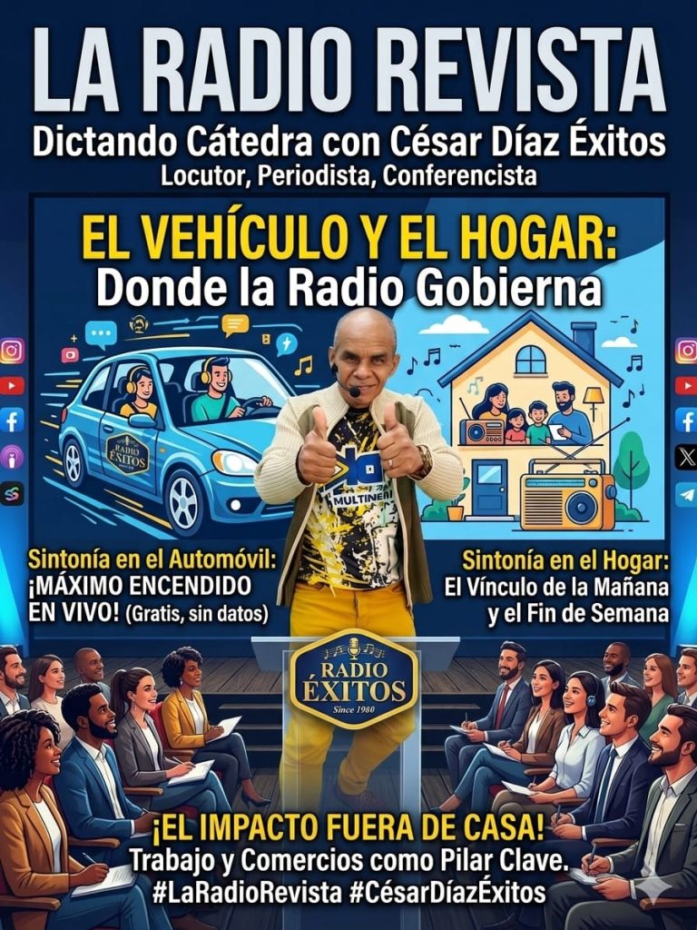 EL PODER INTERNO DE LA RADIO, CÉSAR DÍAZ PROMUEVE LA EXCELENCIA EN «LA CÁTEDRA DE RADIO» ANTE LOS NUEVOS HÁBITOS DE CONSUMO