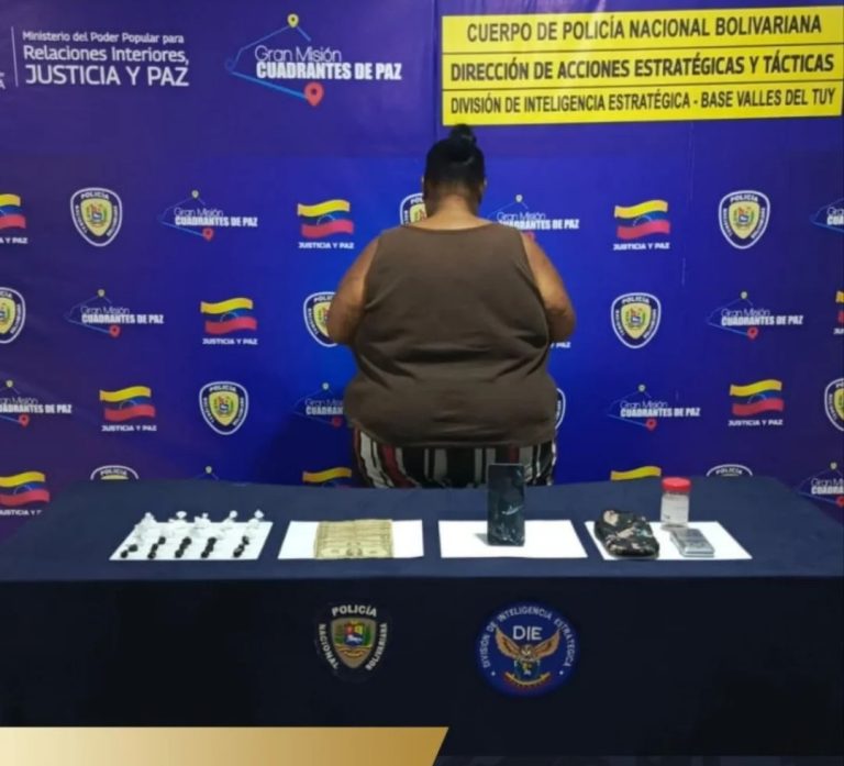 Detenida Jueza de Paz por micro tráfico de drogas en Santa Cruz de Cúa