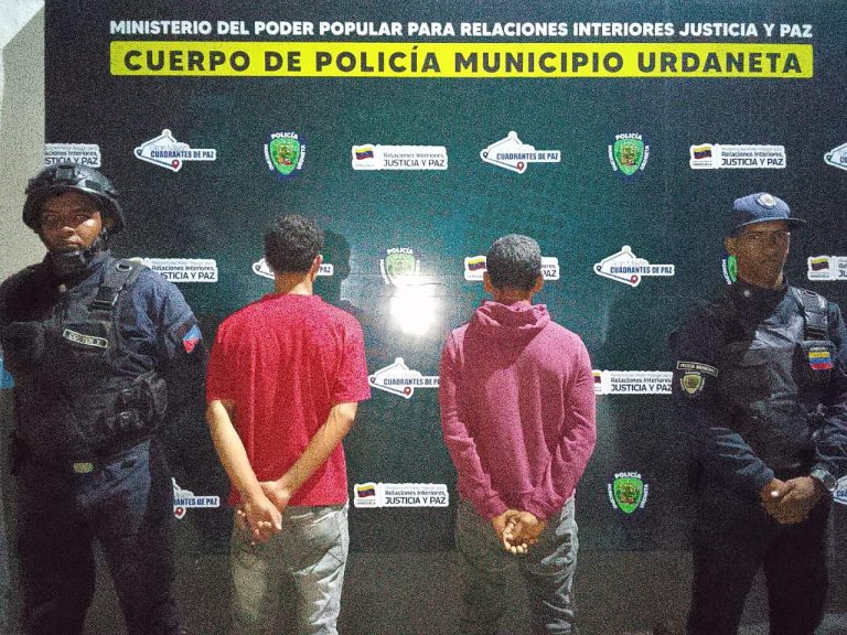 Dos hombres resultaron detenidos tras protagonizar una riña en Nueva Cúa