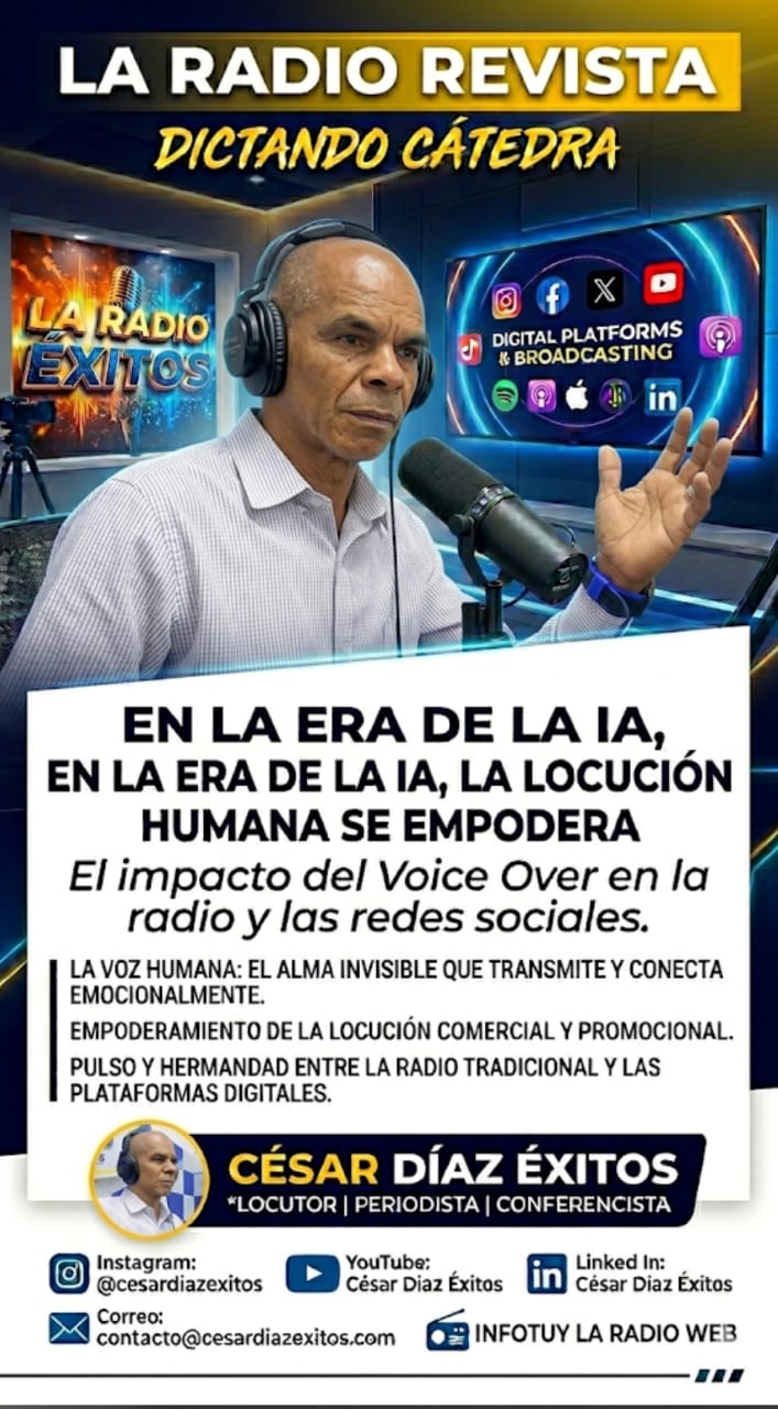 ¡En la era de la Inteligencia Artificial, la locución humana se empodera! El impacto del Voice Over en la Radio y las Plataformas Digitales