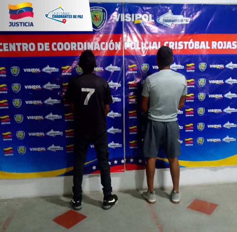 Policía Municipal de Cristóbal Rojas detuvo a dos hombres por riña pública en Charallave