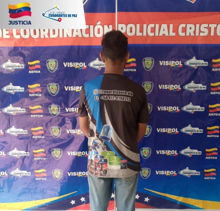 Aprehenden a un hombre por daños a la propiedad en el sector Peñuela Ruiz