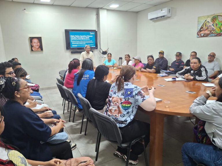 Llevan a cabo taller de primeros auxilios psicológicos para personal de prinera linea en Paz Castillo