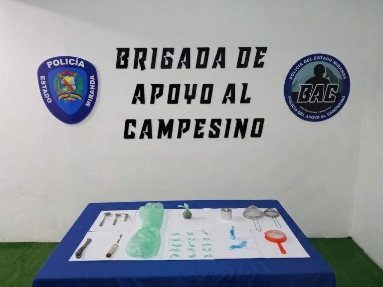 Desmantelan laboratorio de drogas en Caucagua