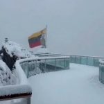 Imponente nevada cubrió de blanco el Pico Espejo (Fotos y videos)