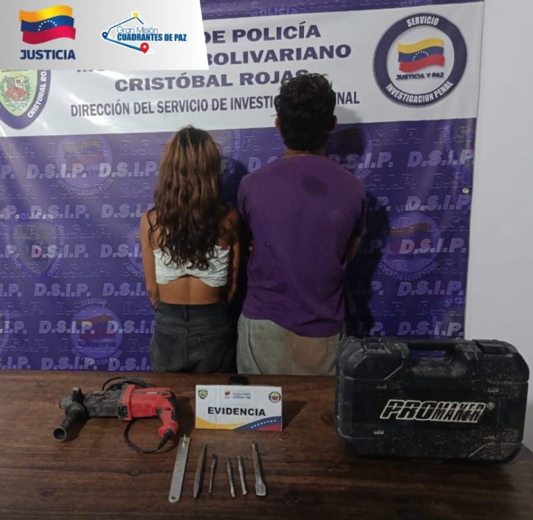 DSIP Desarticula banda dedicada al hurto de comercios, residencias y entes Gubernamentales en Charallave