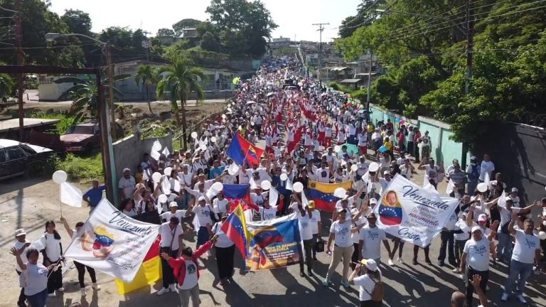Cúa se consolida como epicentro de fe en la marcha para Jesús
