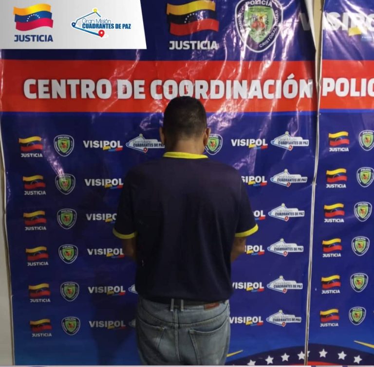 Policía Municipal Cristóbal Rojas aprehendió a ciudadano solicitado por la justicia en Charallave