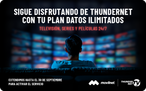 Alianza Movilnet – Thundernet continuará gratis hasta septiembre