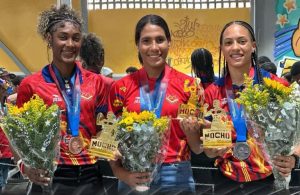 El Gimnasio Ramón «Mocho» Navas rinde homenaje a las medallistas de los XXV Juegos Centroamericanos y del Caribe