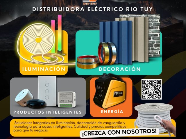 «Ilumina y transforma tus espacios» Descubre el estilo y la innovación de Distribuidora Eléctrico Río Tuy