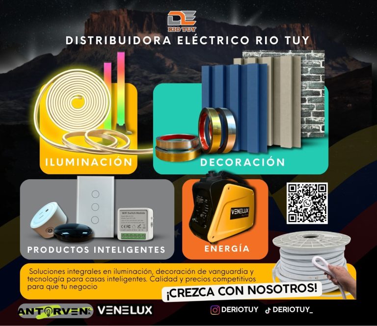 «Ilumina y transforma tus espacios» Descubre el estilo y la innovación de Distribuidora Eléctrico Río Tuy