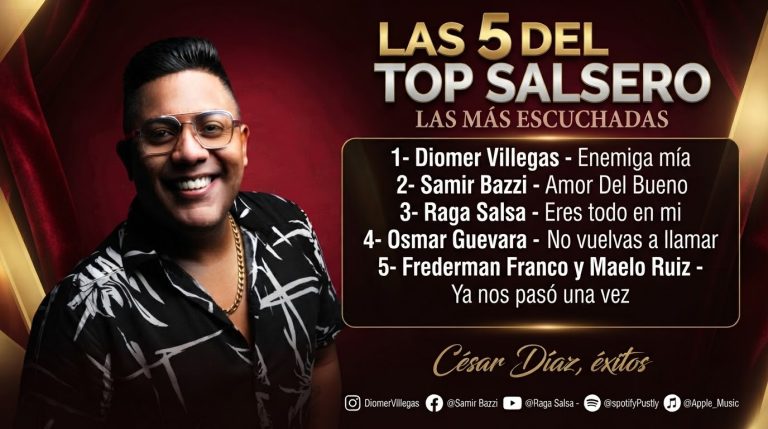 Las 5 del Top Salsero Las Más Escuchadas y los Lanzamientos que Prometen