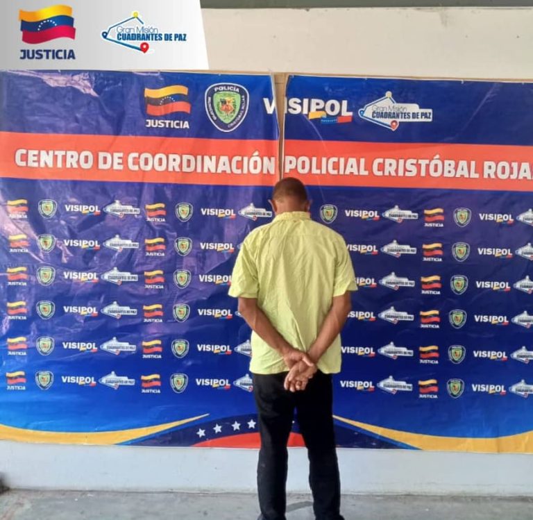 Policía Municipal Cristóbal Rojas detiene a hombre por hurto de efectivo en transporte público en Charallave
