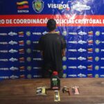 Funcionarios de la Policía Vial capturan a un sujeto tras hurtar mercancía en la tienda Titanic Center de Charallave