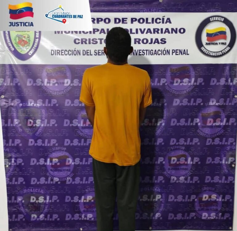 Funcionarios del DSIP aprehenden a un sujeto por agredir físicamente a su pareja